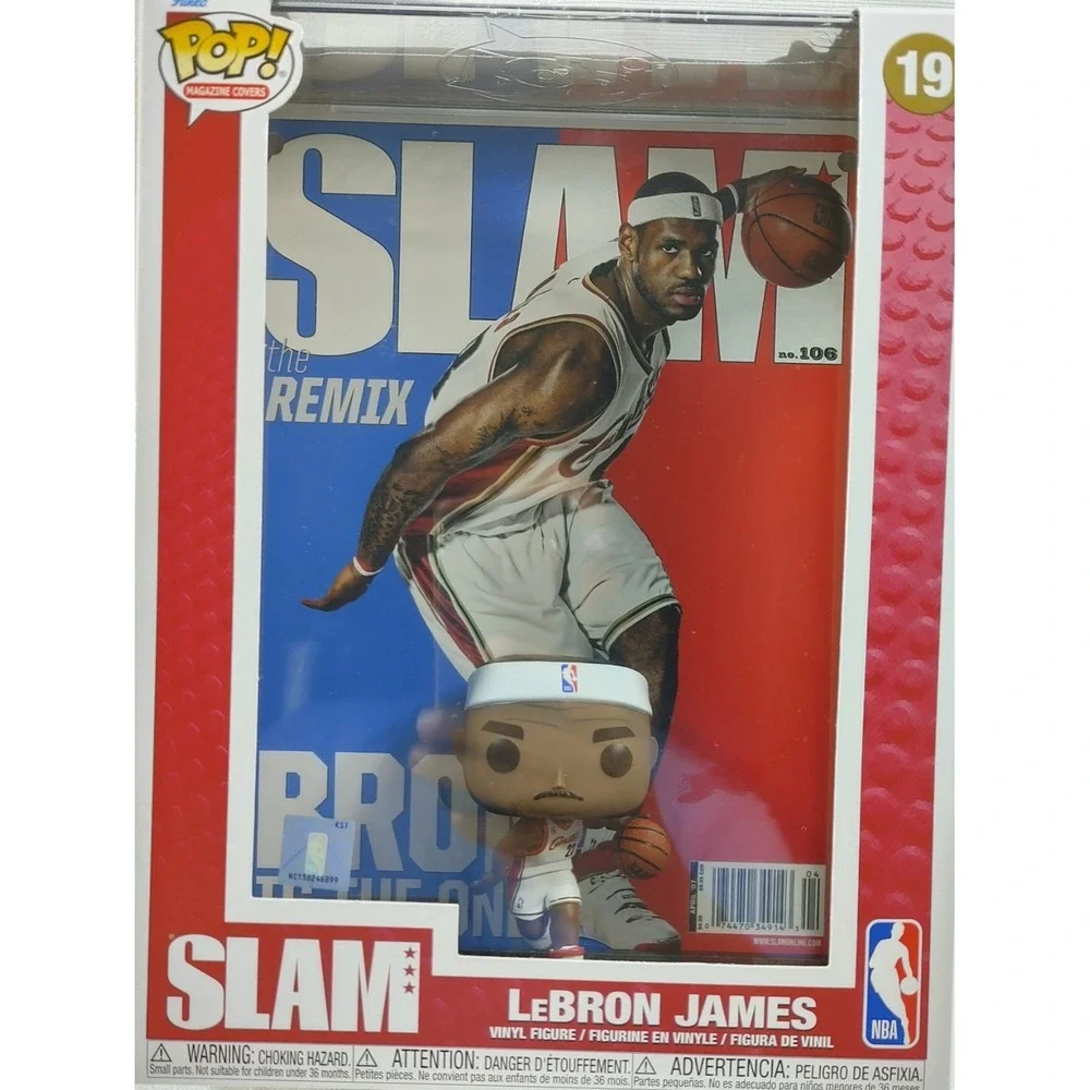 Funko Pop NBA Slam Lebron James Cleveland Cavaliers #19 Magazine Cover